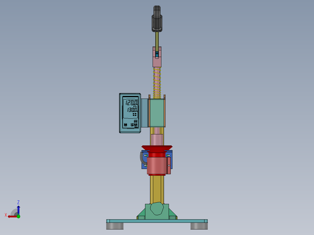 小型塑料注塑机后视图