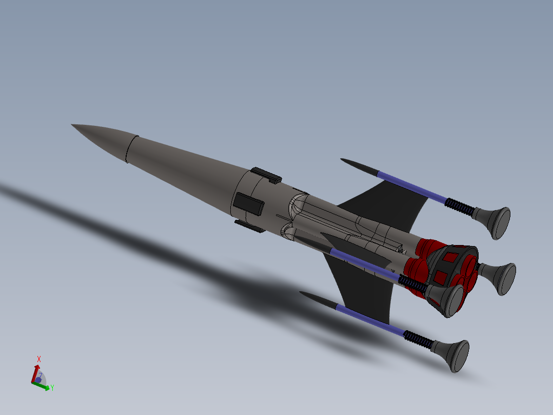 火箭简易模型  SW22