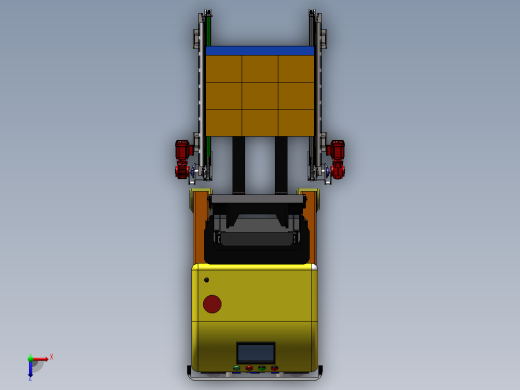 AGV货叉搬运输送线俯视缩略图