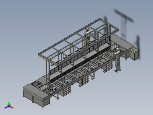 环形倍速链条线输送装置