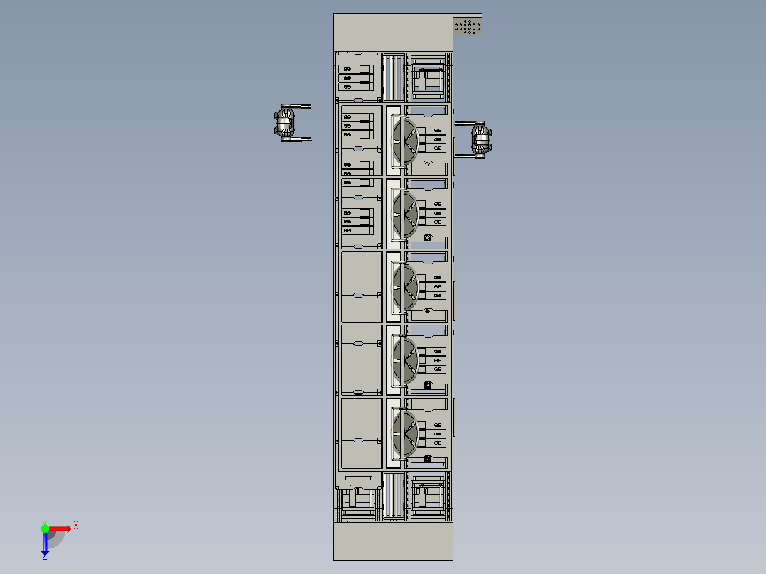 环形倍速链条线输送装置俯视图