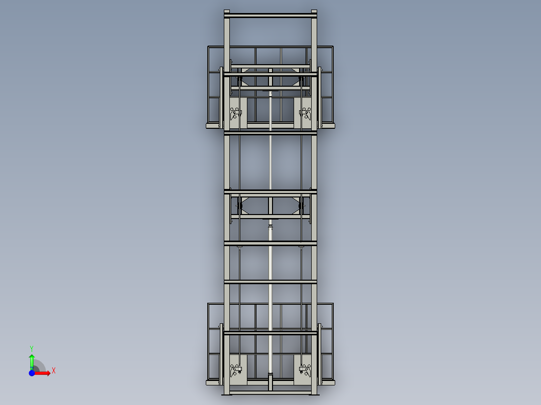 垂直式吊运机前视图