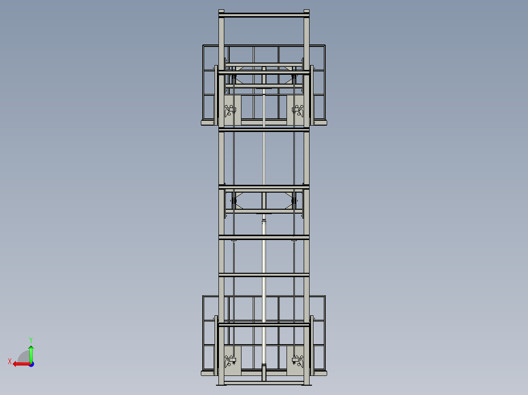垂直式吊运机后视图
