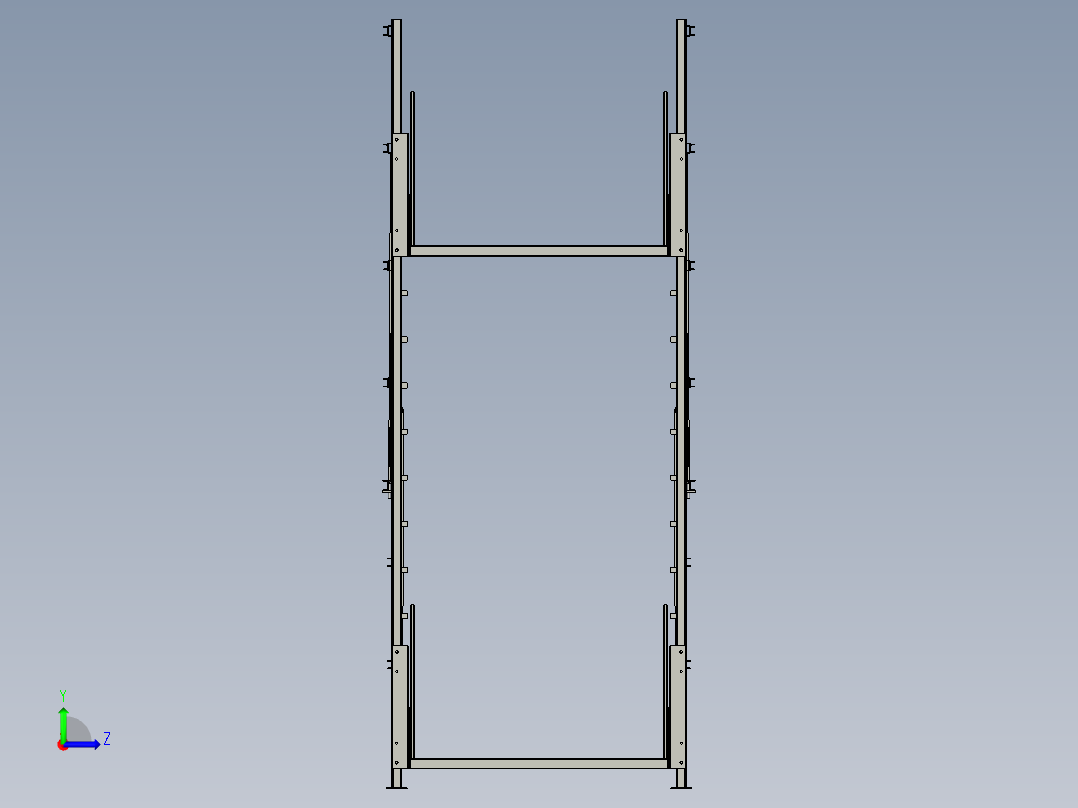 垂直式吊运机左视图