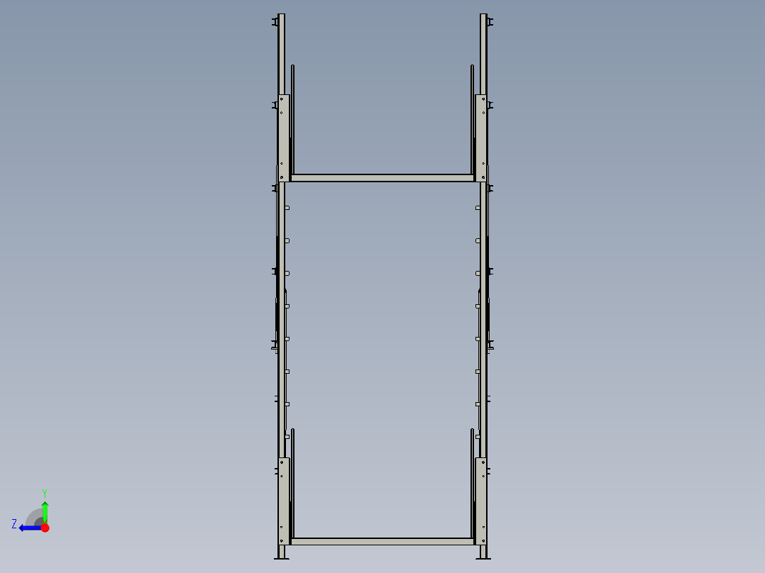 垂直式吊运机右视图