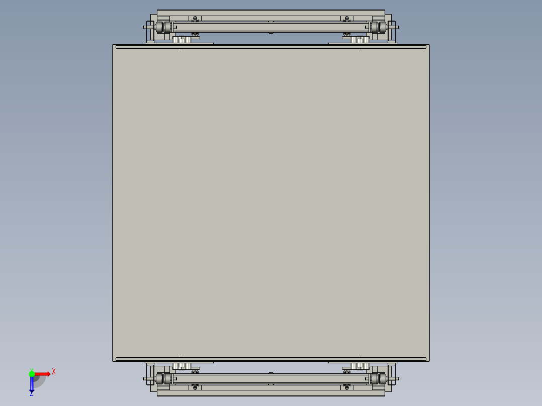垂直式吊运机俯视图