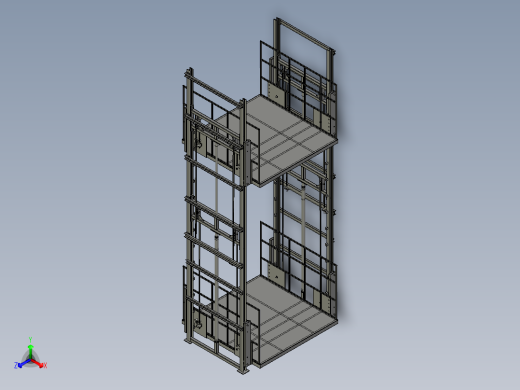 垂直式吊运机正等轴测缩略图