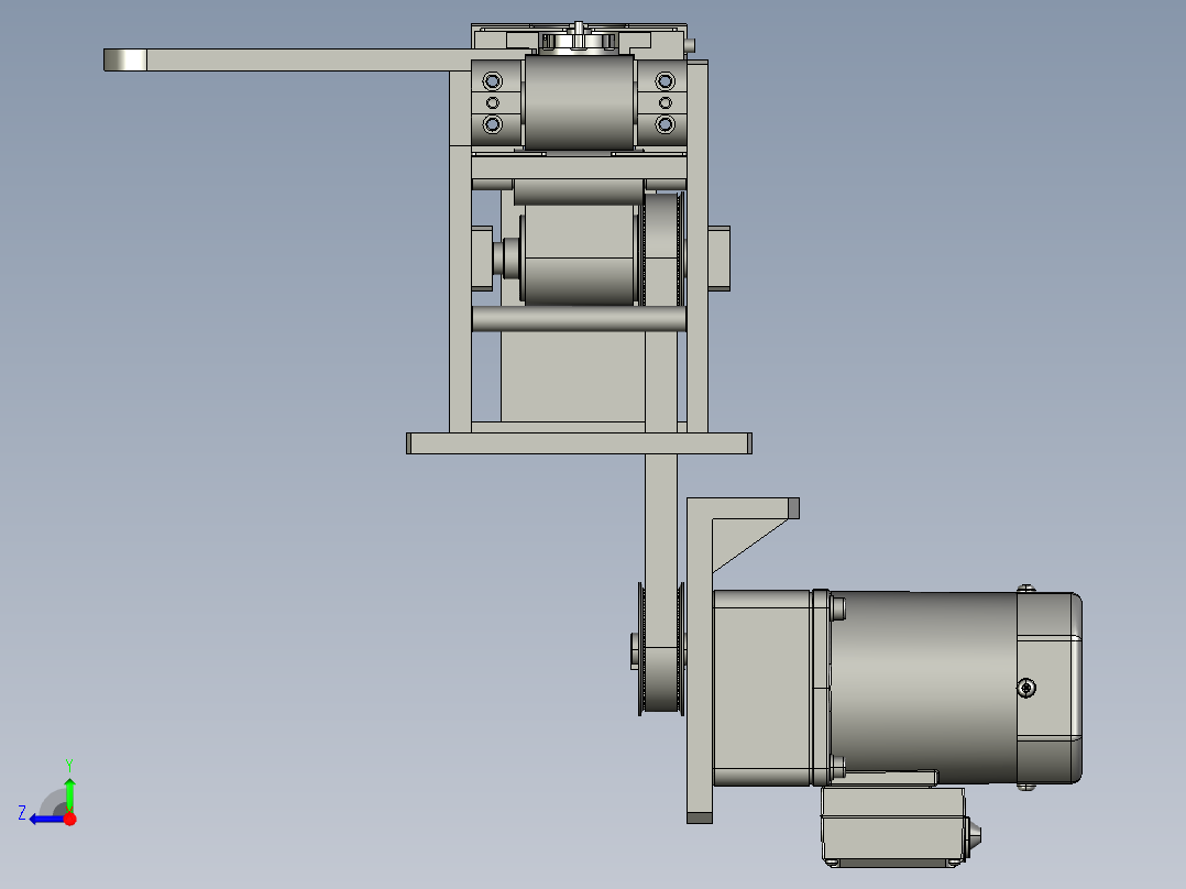 泵盖送料线0右视图