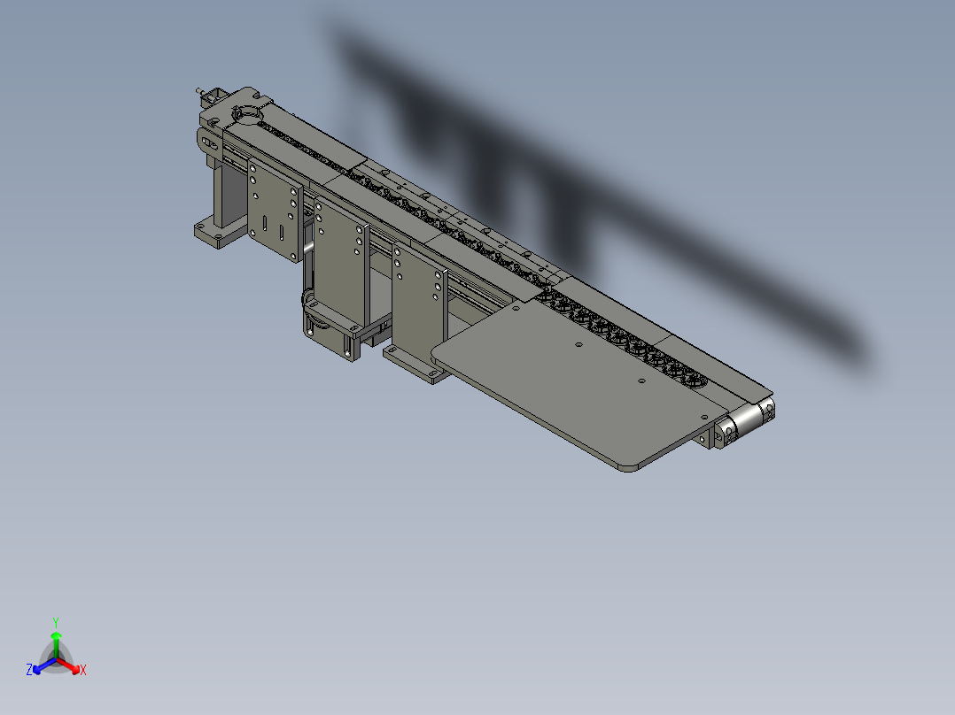 泵盖送料线0正等轴测图