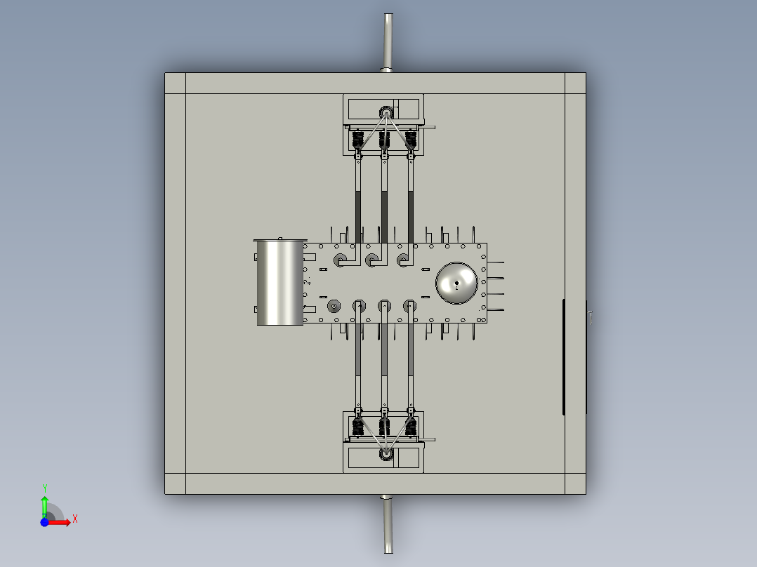 方便散热的变压器室前视图