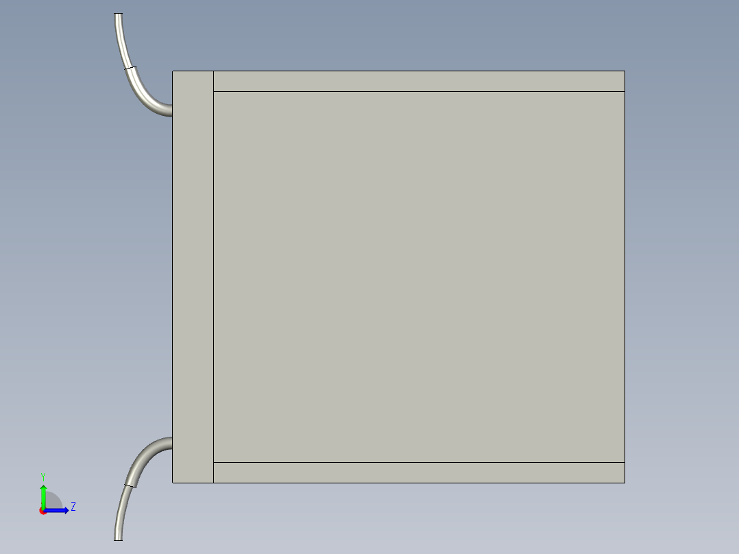 方便散热的变压器室左视图