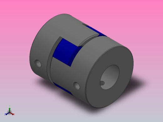 联轴器CPJ30-BL-12-12正等轴测缩略图