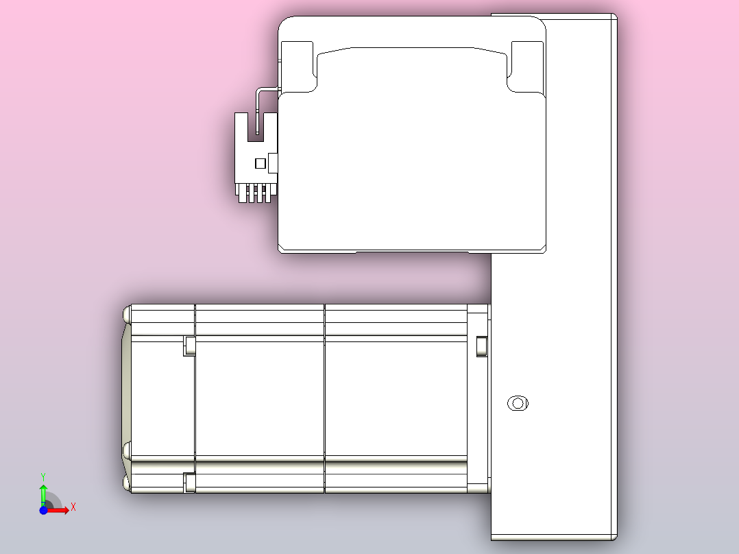 皮带直线轴半封闭可选导轨TPA-HNB-85D-90-L900-LP-C-P20-N3前视图