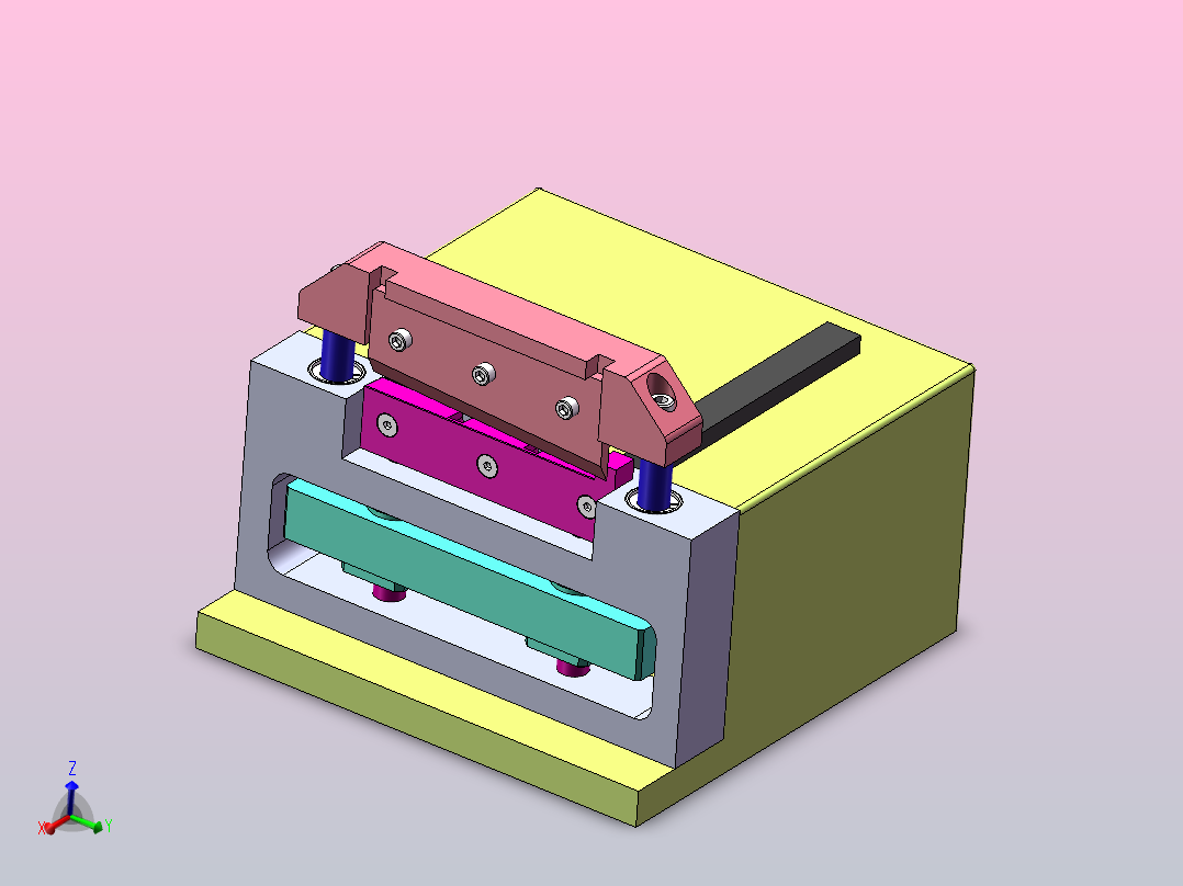 小型高速裁剪机主视图