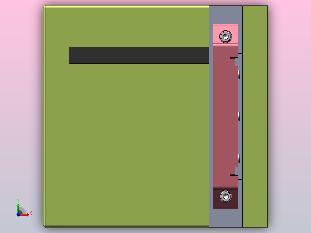 小型高速裁剪机前视图