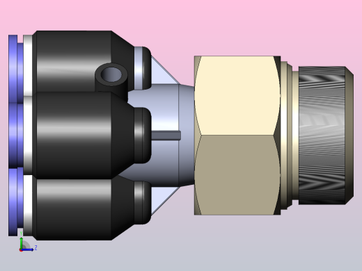 PXT-G Y型螺纹五通-G螺纹_PXT06-G04左视缩略图