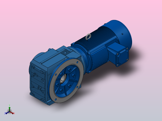 KAF77轴输入的螺旋锥齿轮减速机KAF77-YB2.2-4P-97.05-M1-0°-A