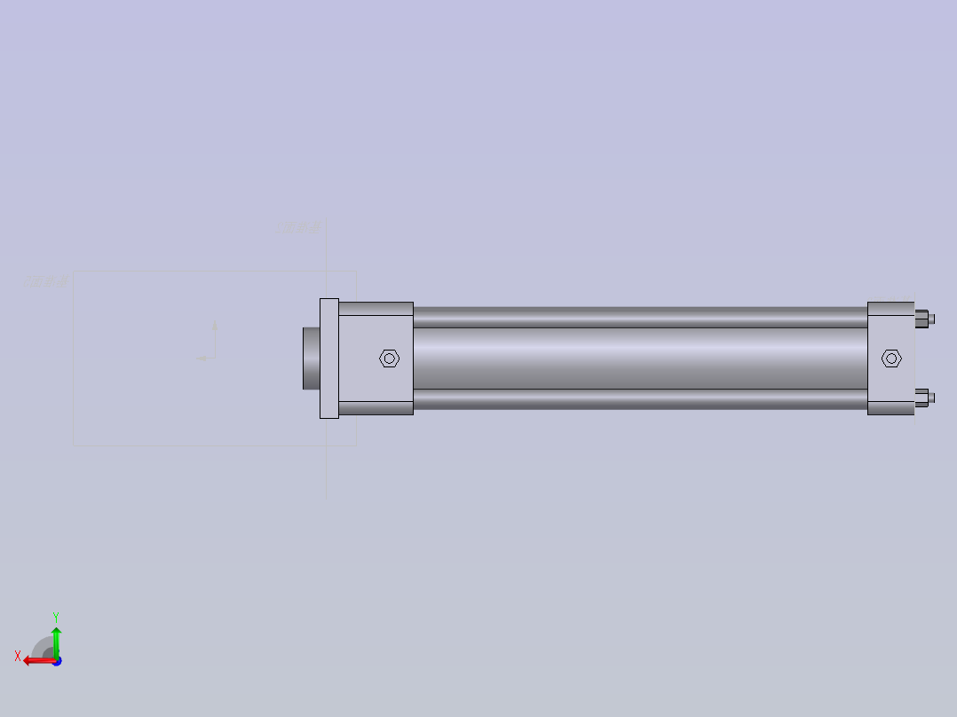 气缸缸径后视图