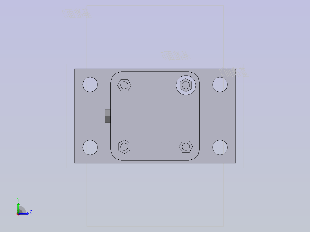 气缸缸径左视图