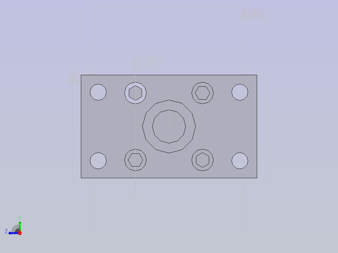 气缸缸径右视图
