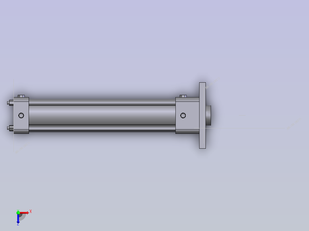 气缸缸径俯视图
