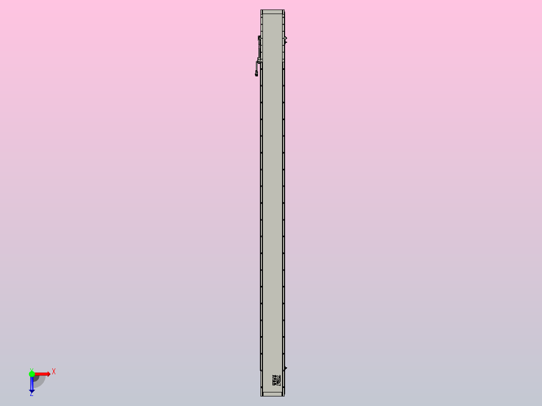 直驱直线电机轴TPA-LNP2-170-35C6-1-L2340-3-C-05-N3俯视图