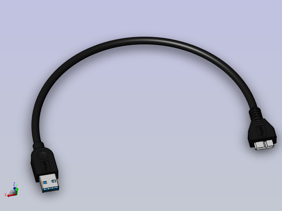 A0004626-USB 电缆 USB 3.0电缆主视图