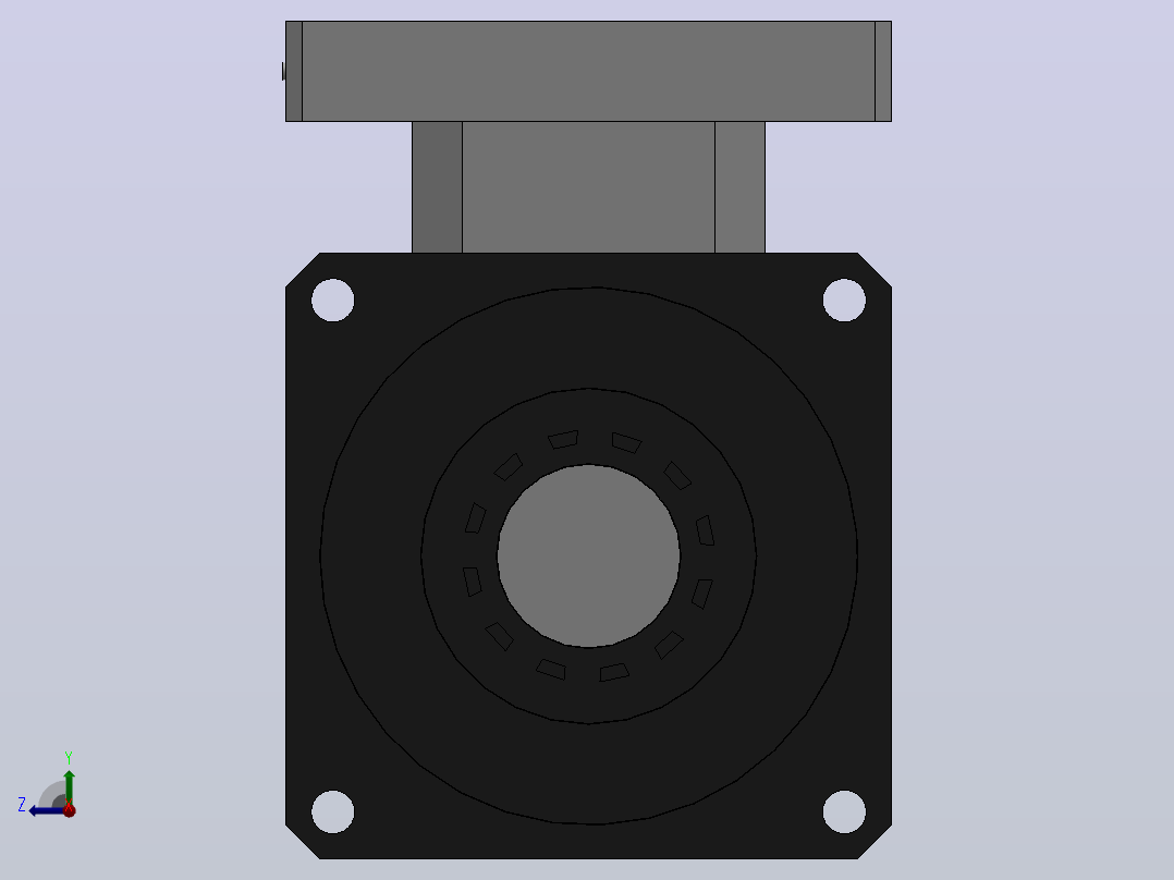 FABR-180-L2精密行星减速机[FABR180-15-S1-P1]右视图