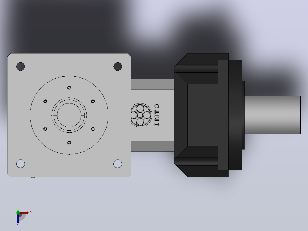 FABR-180-L2精密行星减速机[FABR180-15-S1-P1]俯视图