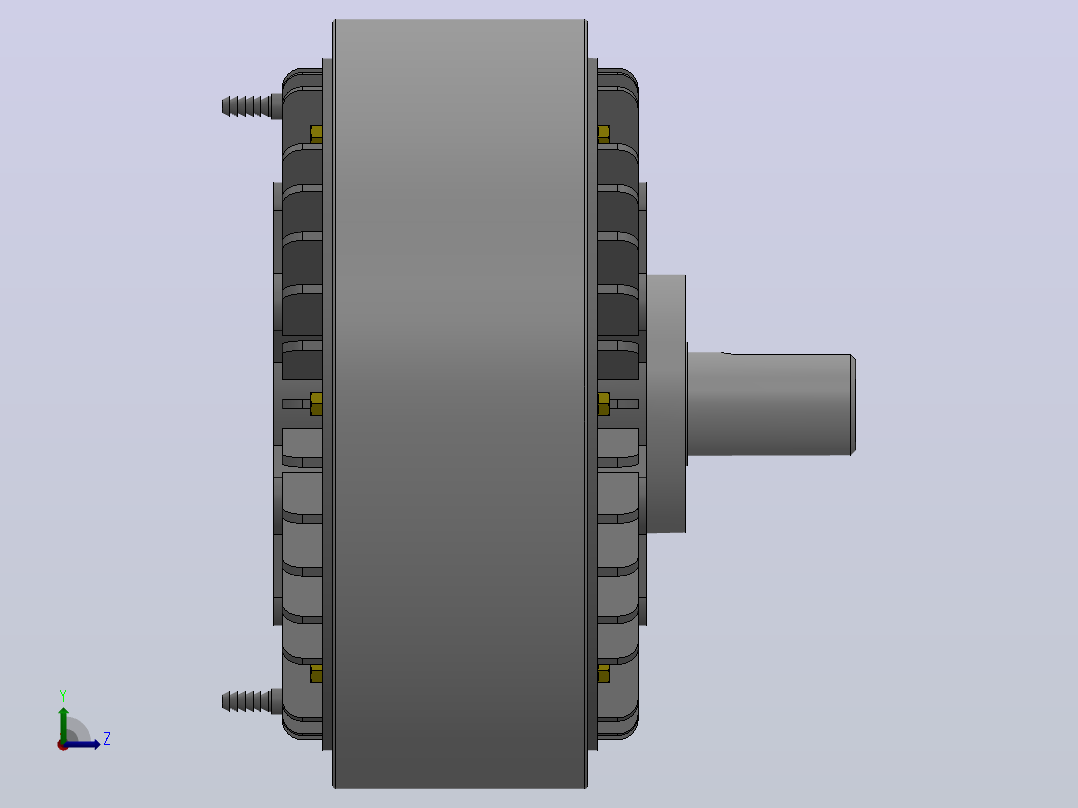 磁粉制动器FZY100左视图