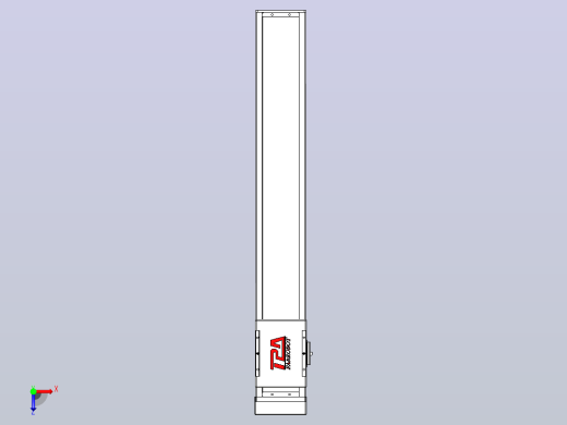滚珠丝杠直线轴带导轨全封闭TPA-HCR-110D-1610C-L650-MP-Y-P40-N3俯视缩略图