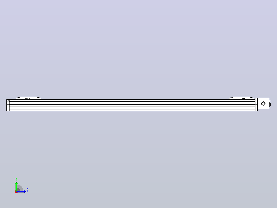 皮带直线轴双滑块型TPA-GCBS-80-P60-L500-DL-M20-N3左视图