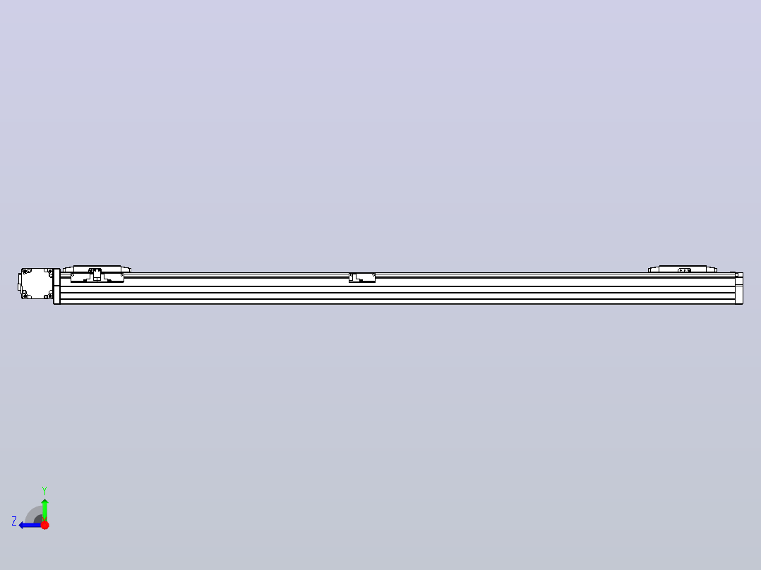 皮带直线轴双滑块型TPA-GCBS-80-P60-L500-DL-M20-N3右视图