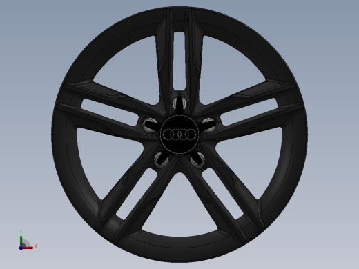 汽车轮毂轮胎Q7前视缩略图
