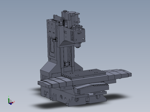 VMC850加工中心光机模型图