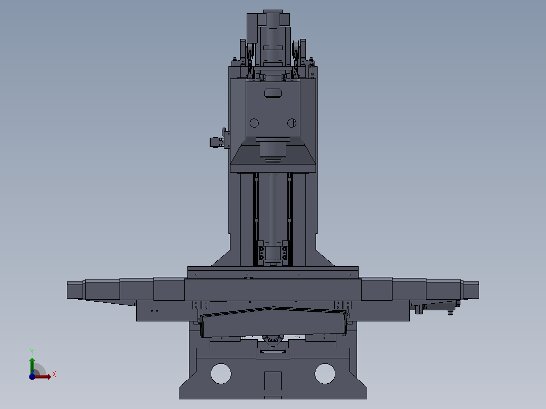 VMC850加工中心光机模型图前视图