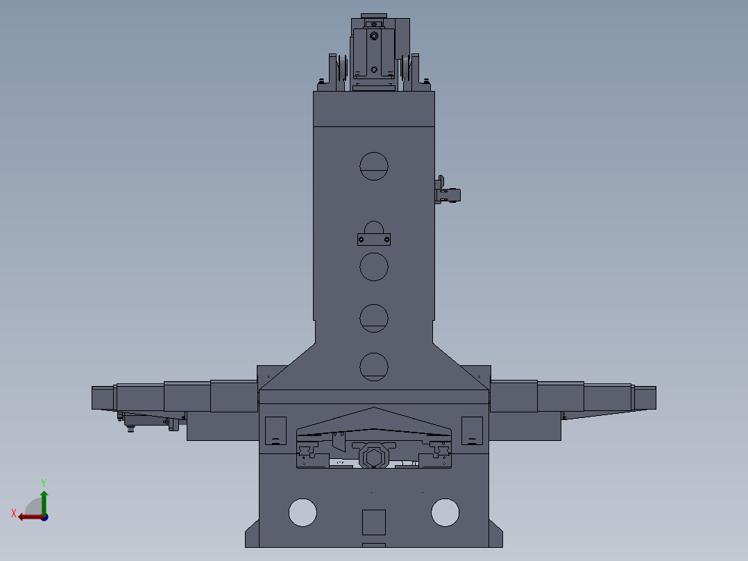 VMC850加工中心光机模型图后视图