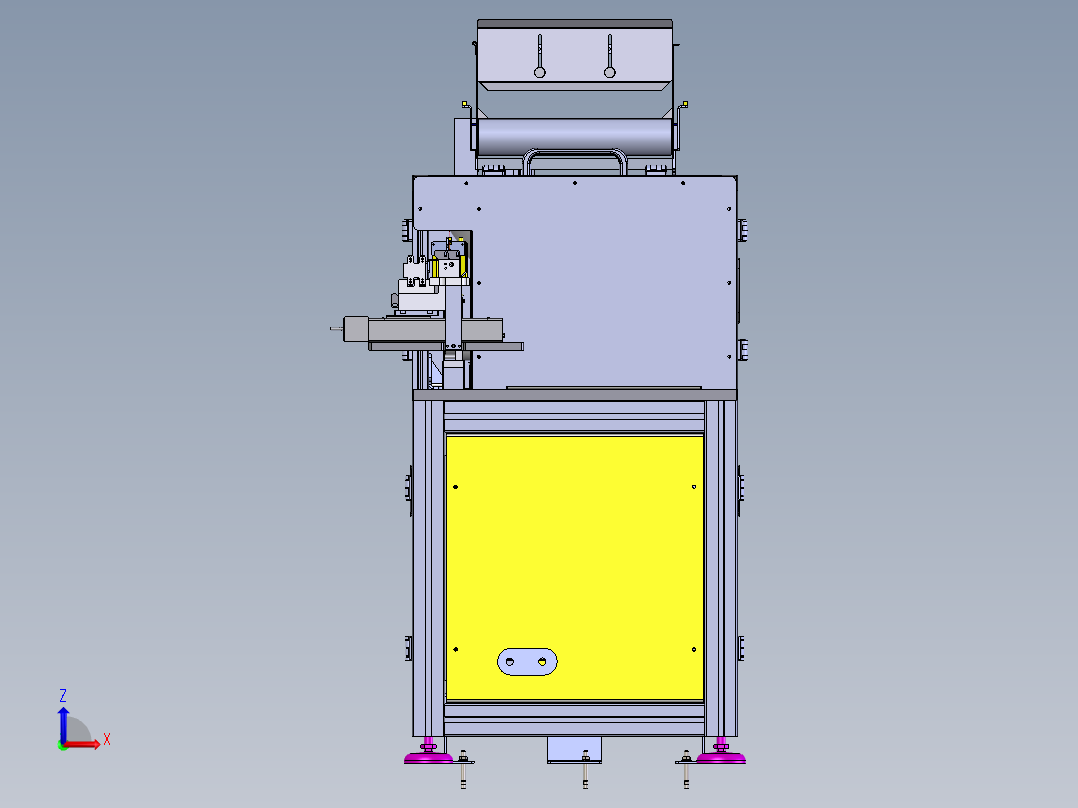 导向销自动上料机构（工程图+bom）sw19可编辑前视图