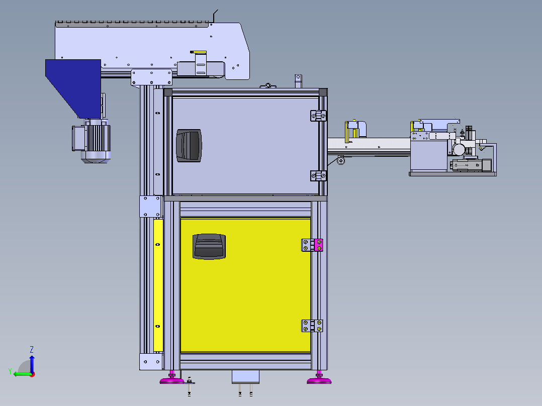 导向销自动上料机构（工程图+bom）sw19可编辑左视图