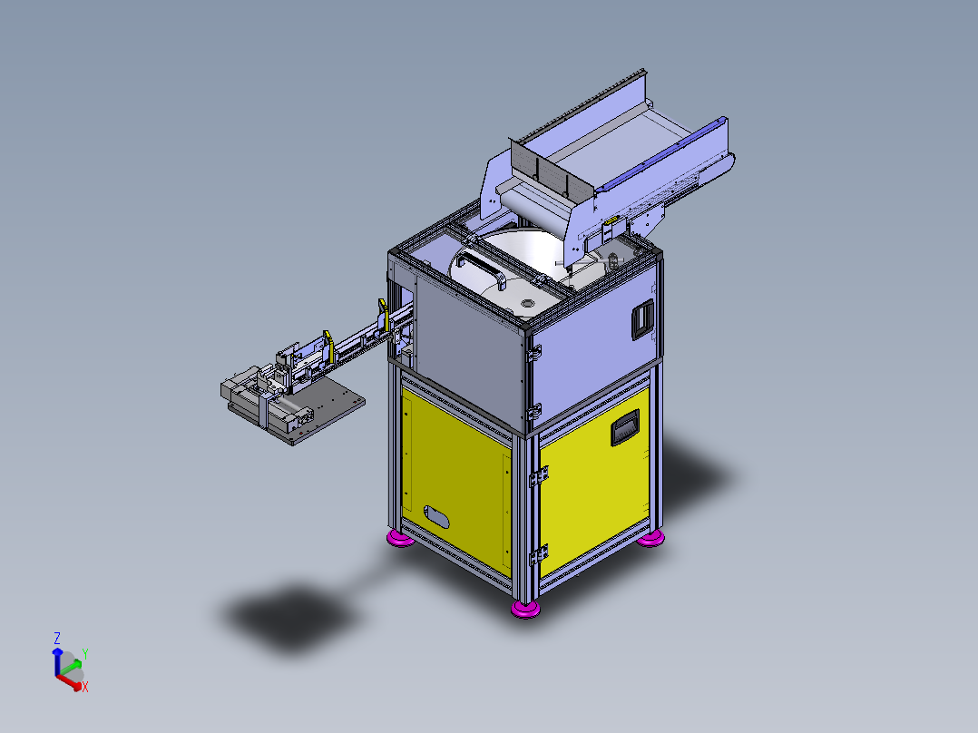 导向销自动上料机构（工程图+bom）sw19可编辑正等轴测图