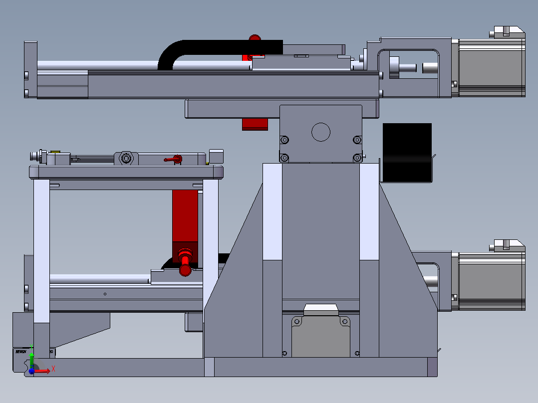 平板双面平面度检测机sw17可编辑前视图