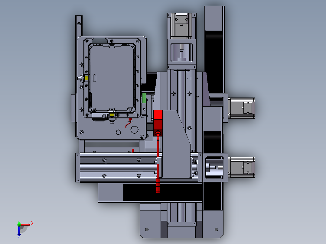 平板双面平面度检测机sw17可编辑俯视图