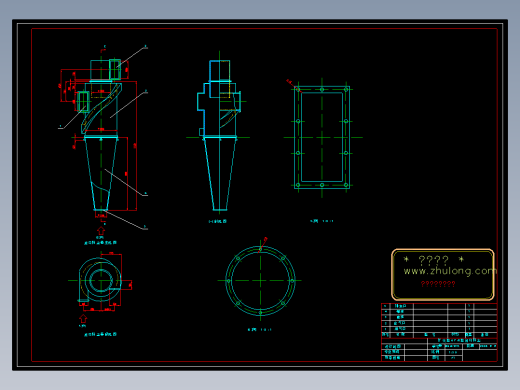 旋风除尘器XLP-B设计图