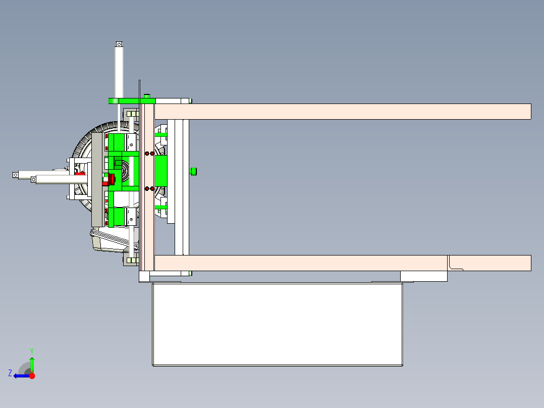 SlotMaker开槽机3D数模图纸 STP格式右视图