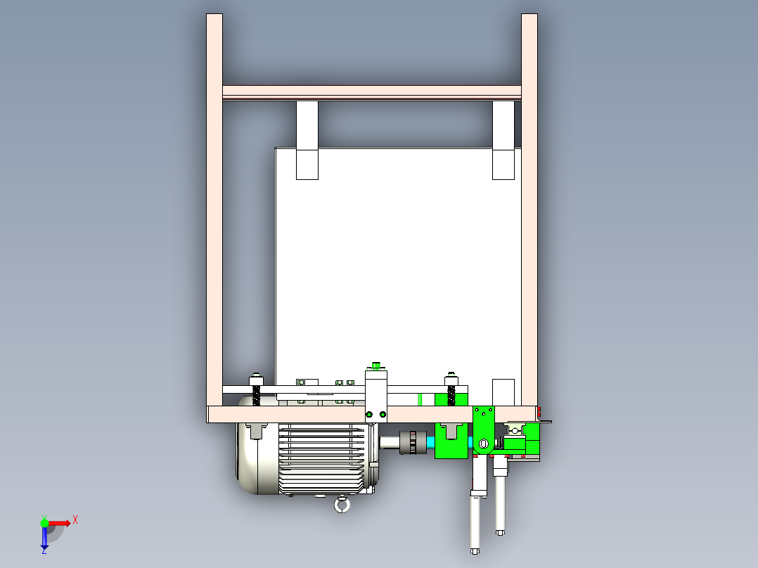 SlotMaker开槽机3D数模图纸 STP格式俯视图