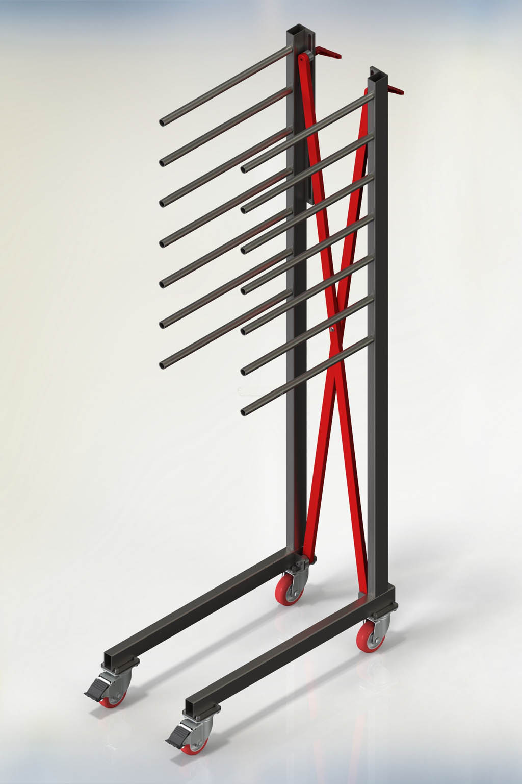 移动式货架3D模型