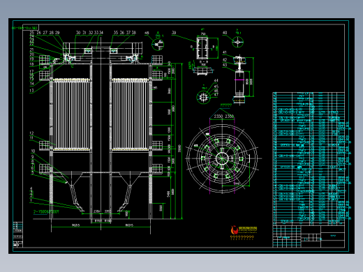 10-600大布袋剖面装配图