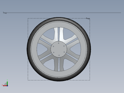 solidworks 汽车轮胎钢圈后视缩略图