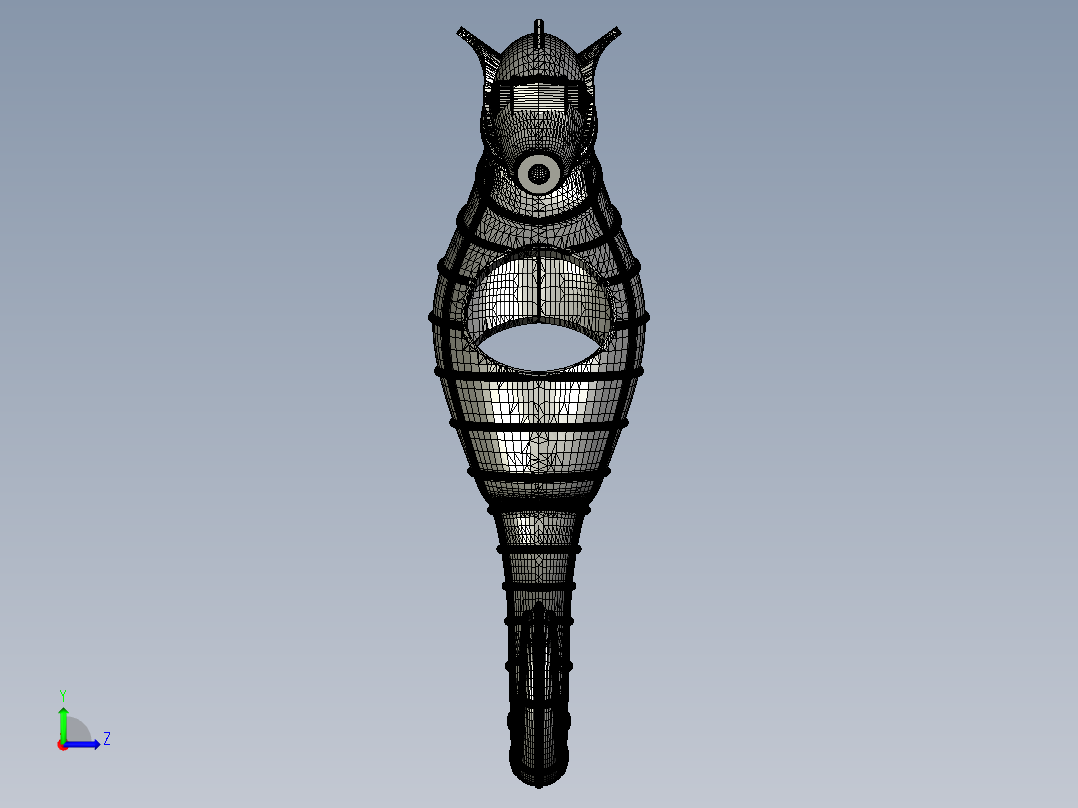 海洋动物海马左视图