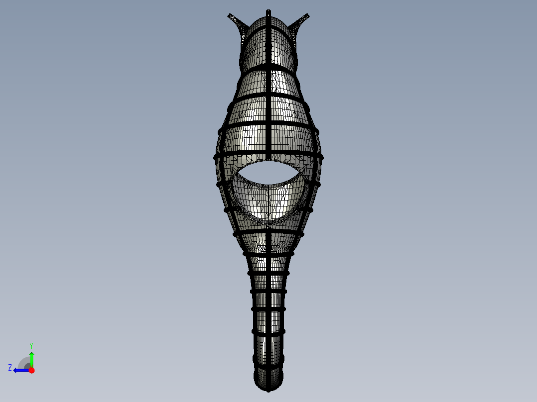 海洋动物海马右视图